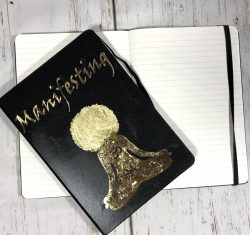 Manifest the life you desire with these vegan leather journals from SewSoDef on Etsy