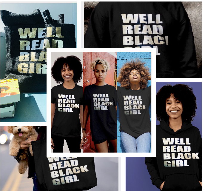 Fly girls READ! Shop SewSoDef on Etsy for your well-read black girl apparel