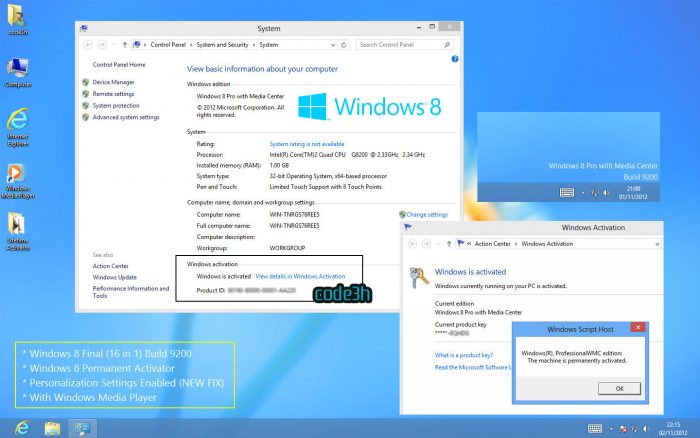 Windows 8 Build 9200 Activator W8A.rar bernmara
