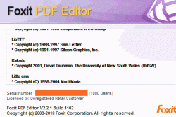Foxit Pdf Editor Licence Key