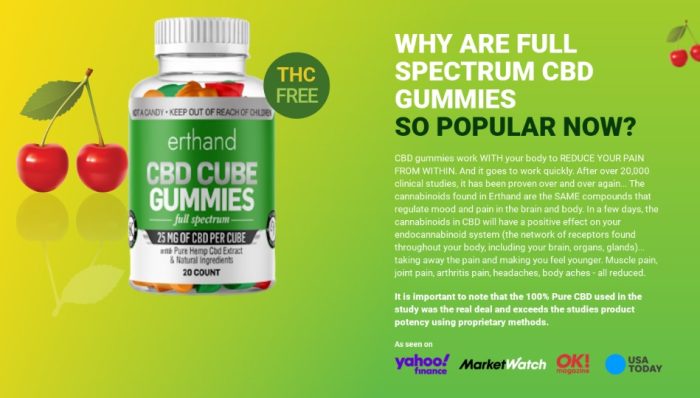 Erthand CBD Cube Gummies | Is It Worth For You Or Scam Shocking Report Reveals The Benefits And  ...
