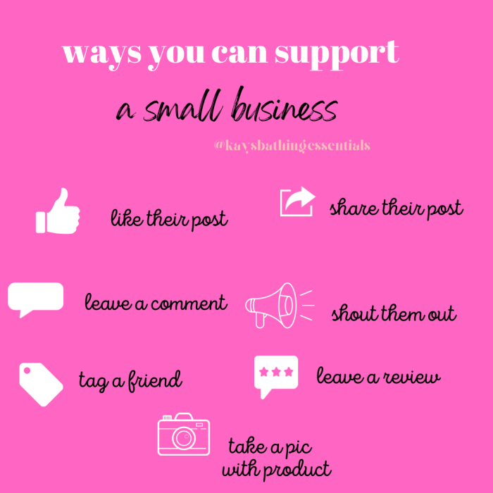 Small business support flyer