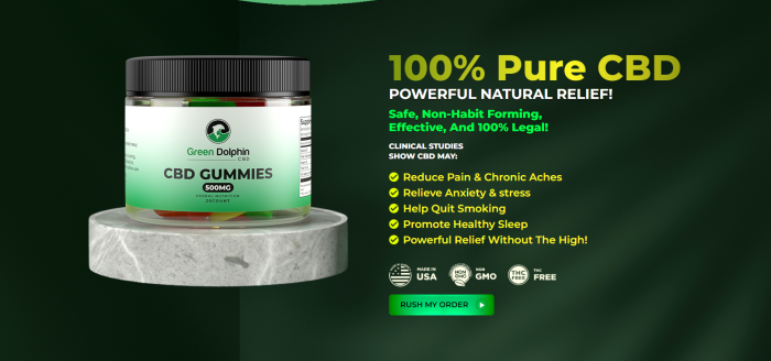 Green Dolphin CBD Gummies – Natures Only CBD Gummies Reviews 100% Relief Anxiety, Stress,  ...