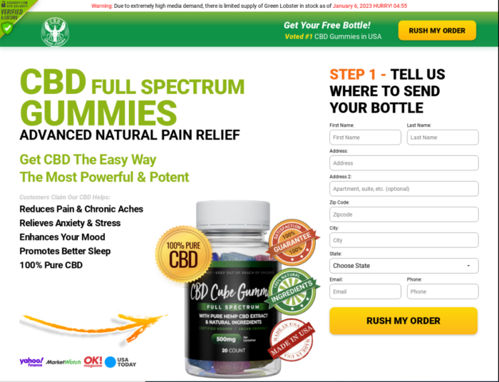 Green Lobster CBD Gummies – Is It 100% Effective and Proven Formula?