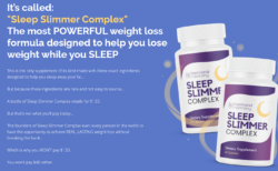 Sleep Slimmer Complex : Ultimate Weight Loss Companion While Sleeping!