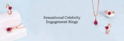 Adorable Celebrity Engagement Rings with Coloured Gemstones