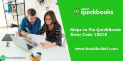 How to Fix QuickBooks Error Code 15218?