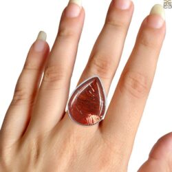 A Perfect and Special Red Jasper Ring for Women | Rananjay Exports